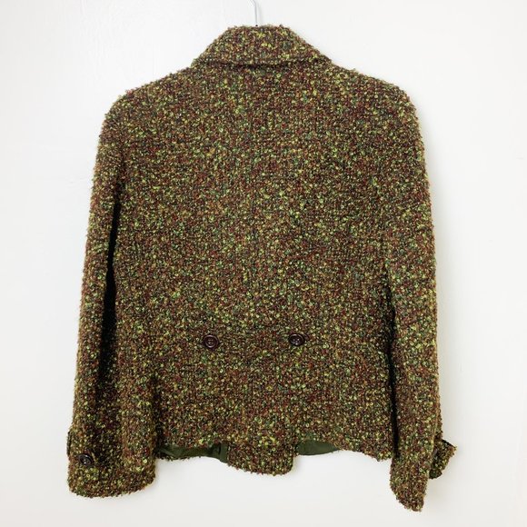 Peruvian Connection green double breasted coat 8 - Picture 5 of 5